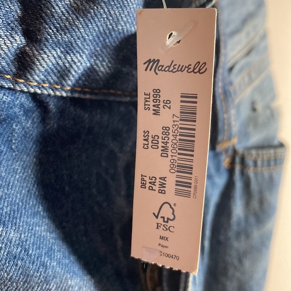 Madewell, Rigid Denim Straight Mini Skirt: Destructed Edition - Picture 5 of 10